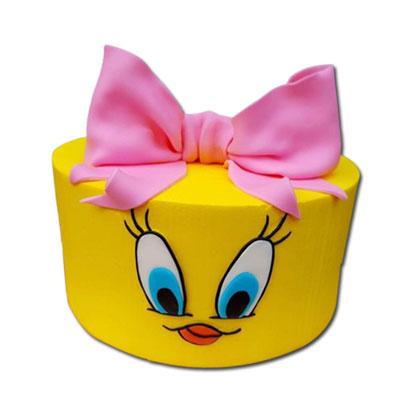 "Tweety Bird theme Fondant cake (3kg) - Click here to View more details about this Product